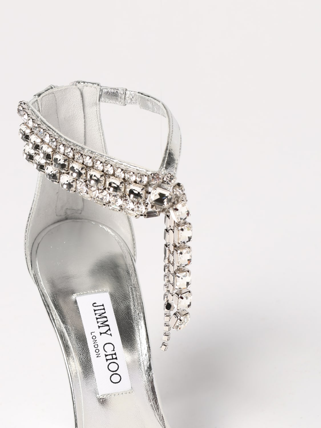 JIMMY CHOO: Shoes woman - Silver | Jimmy Choo heeled sandals
