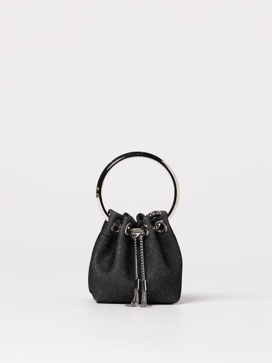 JIMMY CHOO: Shoulder bag woman - Black | Jimmy Choo mini bag