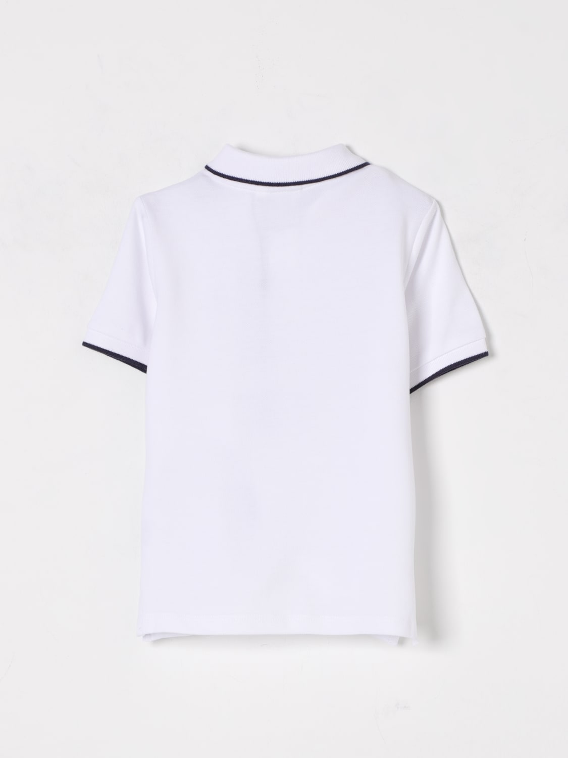 BOSS T-SHIRT: Polo in cotone con mini logo Boss, Bianco - Img 2