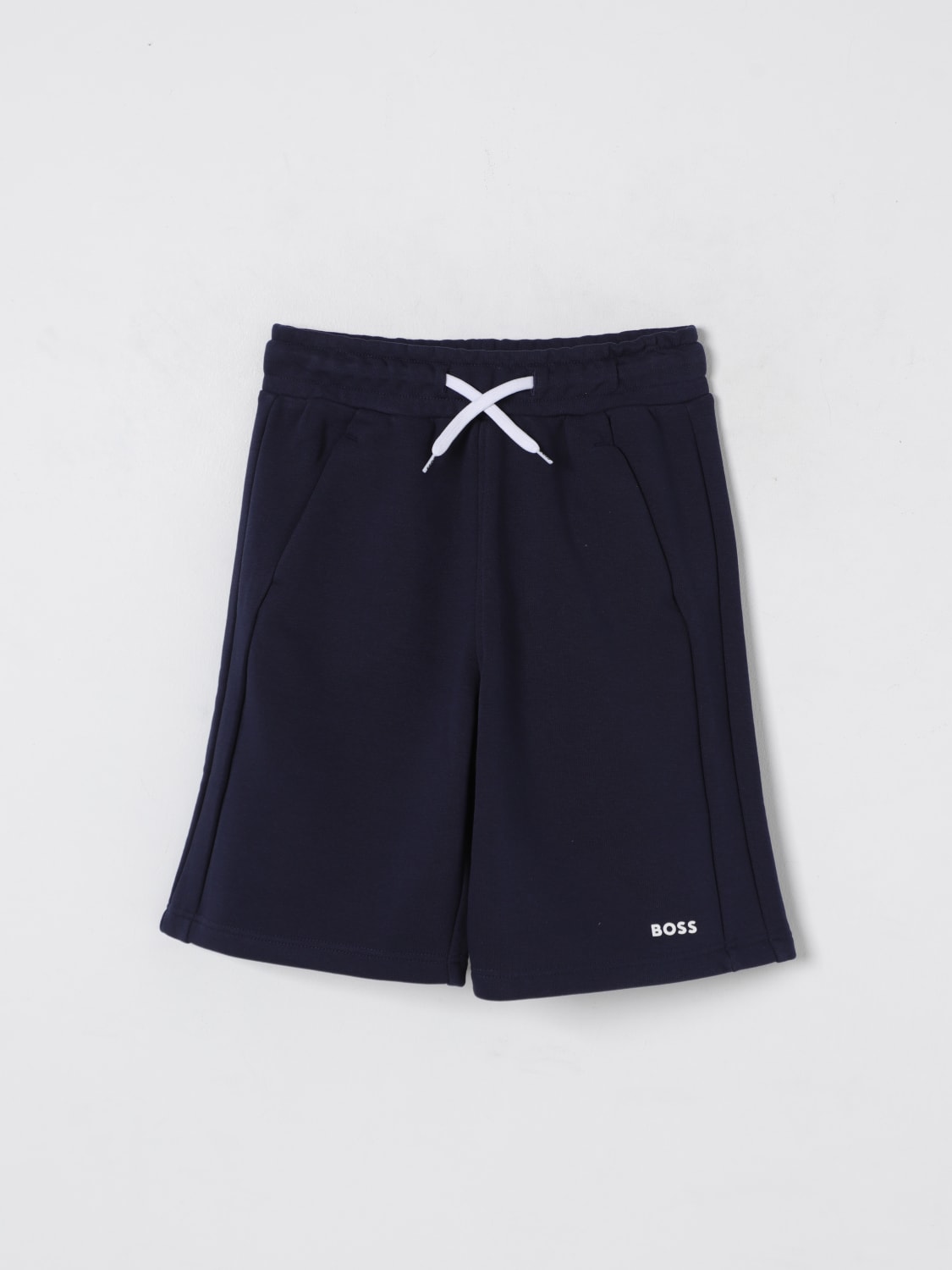 BOSS PANTACOURT: Pantacourt enfant Boss, Bleu Marine - Img 1