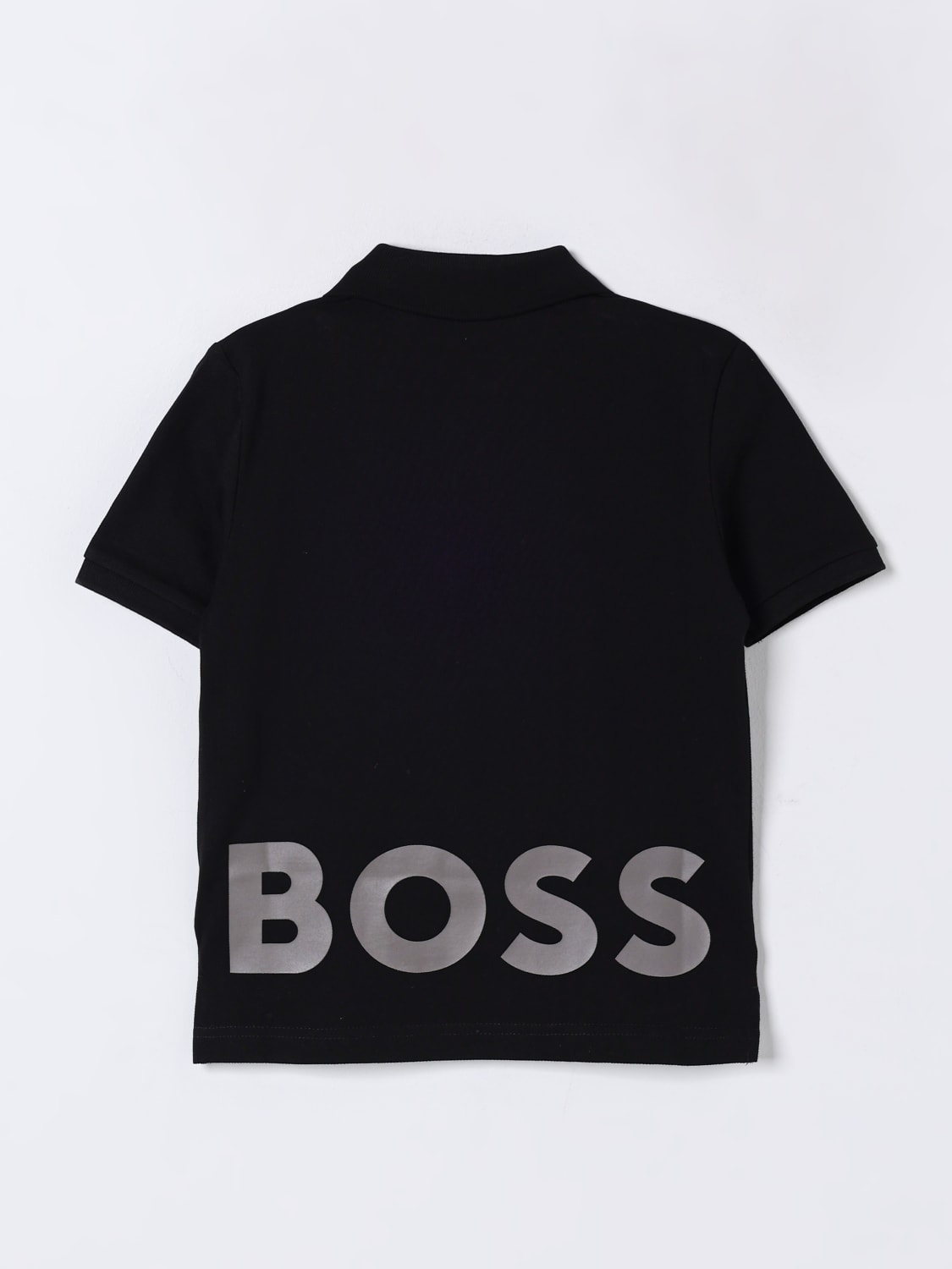 BOSS POLO SHIRT: Polo shirt kids Boss, Black - Img 2