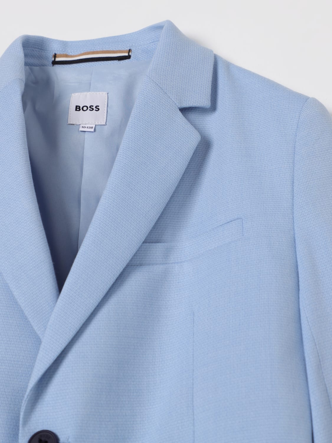 BOSS JACKET: Blazer kids Boss, Gnawed Blue - Img 3