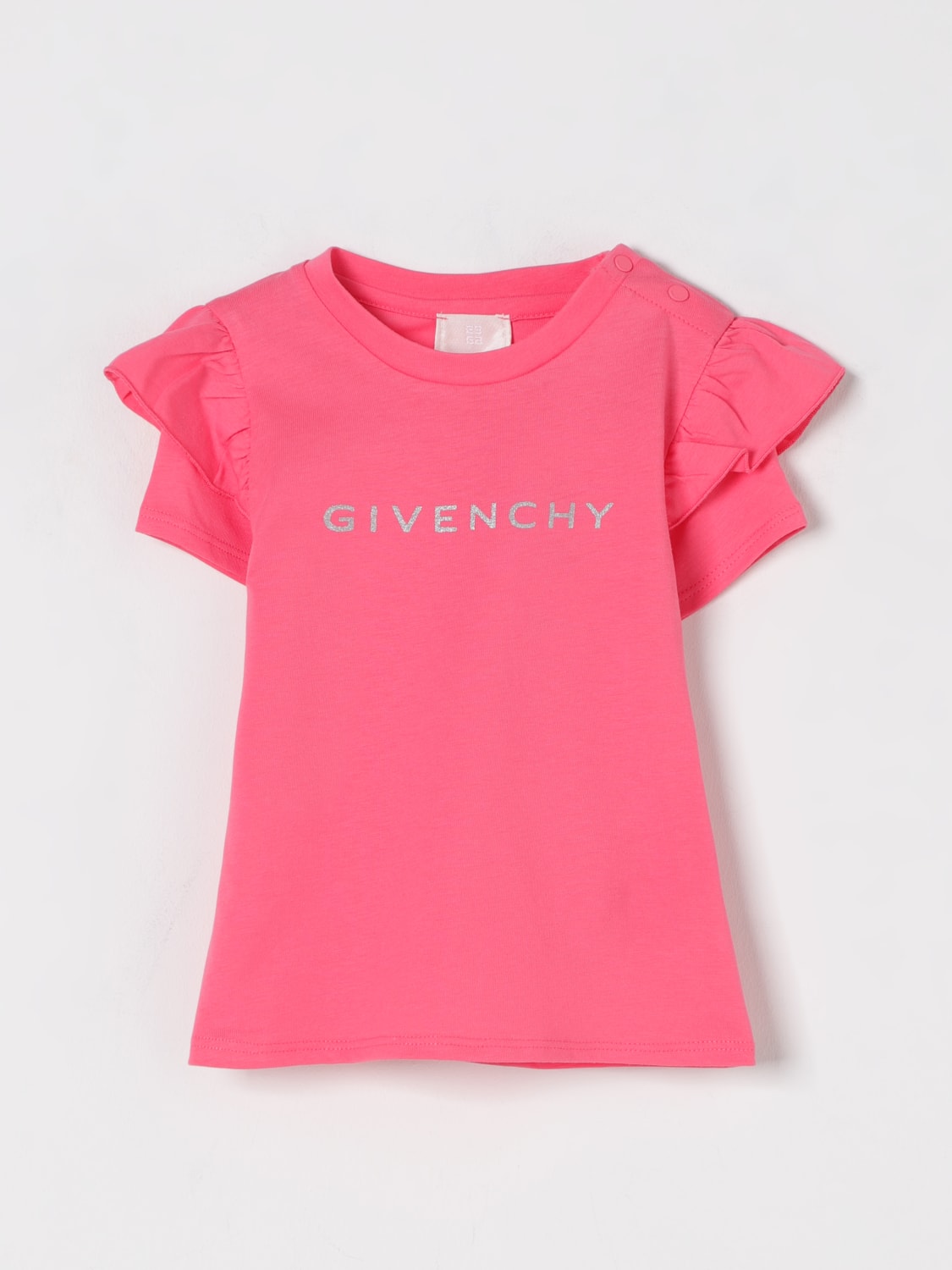GIVENCHY T-SHIRT: T-shirt kids Givenchy, Fuchsia - Img 1