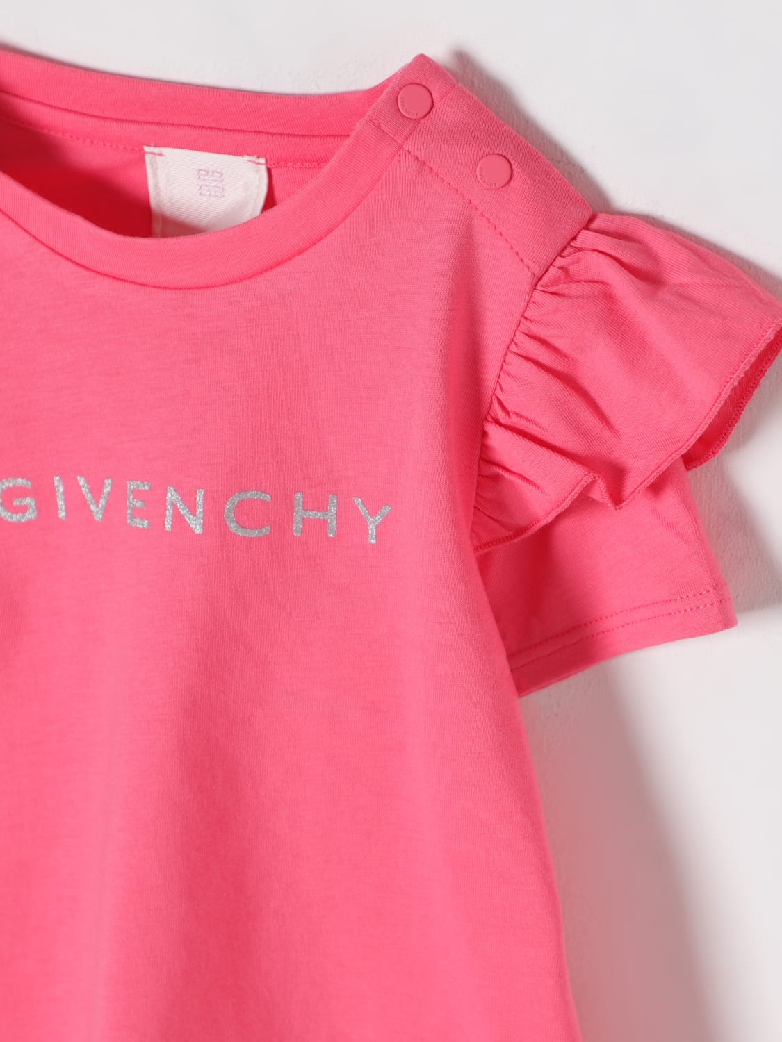 GIVENCHY T-SHIRT: T-shirt kids Givenchy, Fuchsia - Img 3