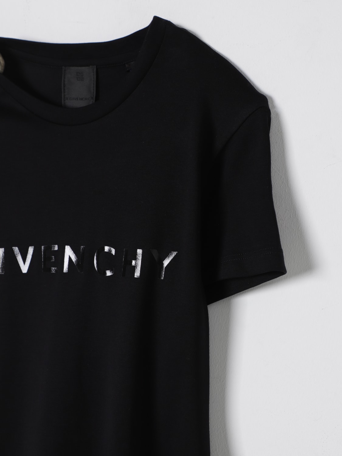 GIVENCHY ABITO: Abito Givenchy in cotone con logo tono su tono, Nero - Img 3