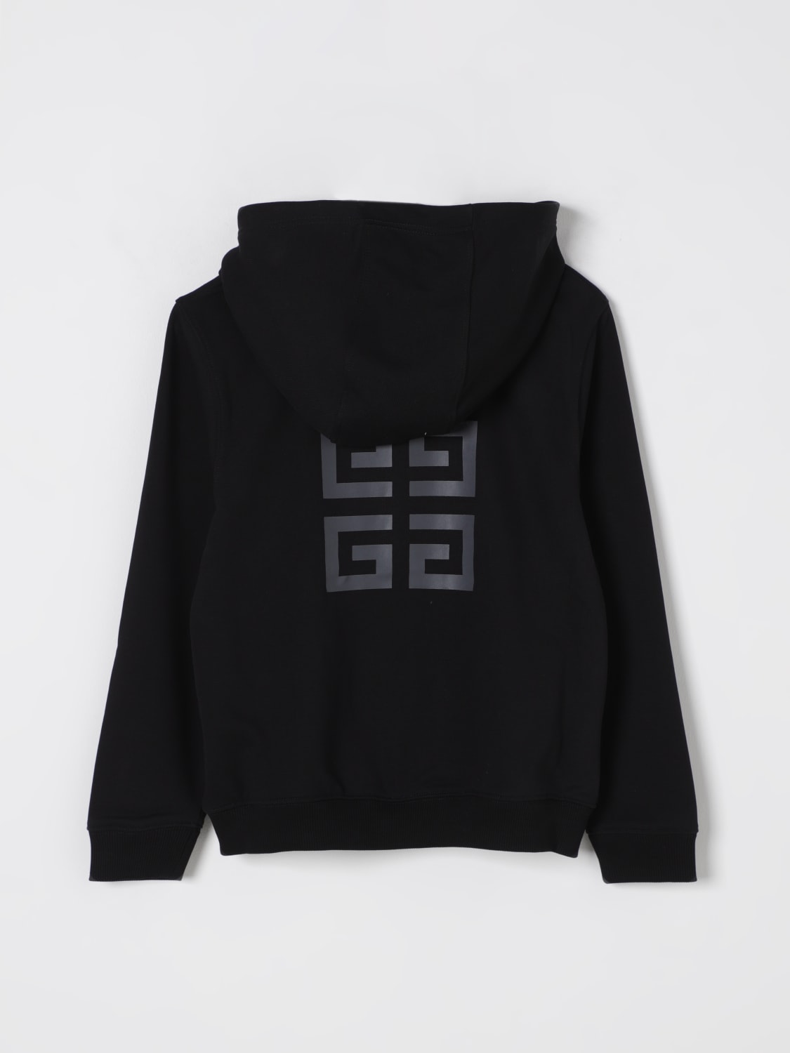 GIVENCHY MAGLIA: Felpa con cappuccio con logo 4G Givenchy, Nero - Img 2