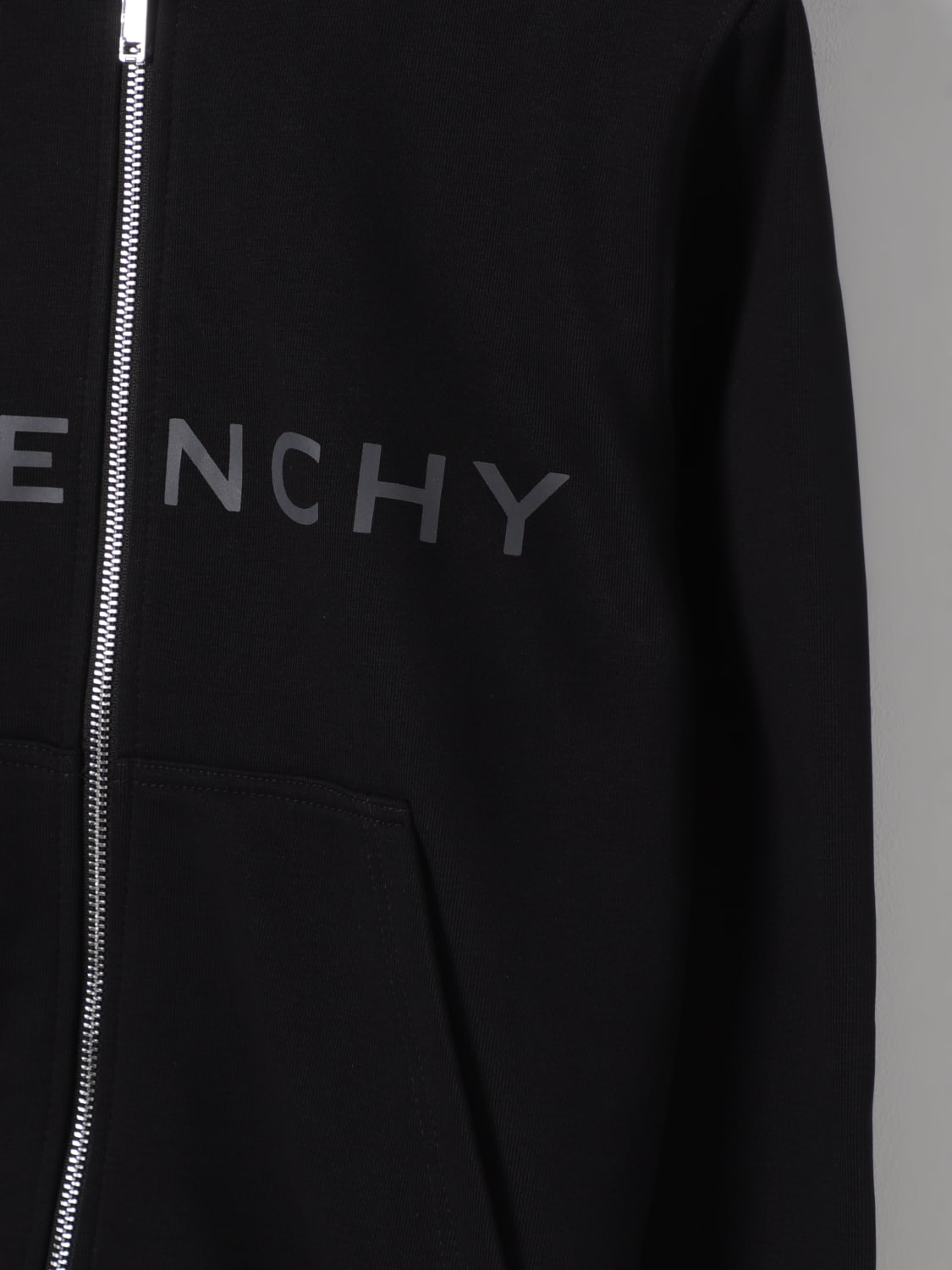 GIVENCHY MAGLIA: Felpa con cappuccio con logo 4G Givenchy, Nero - Img 3