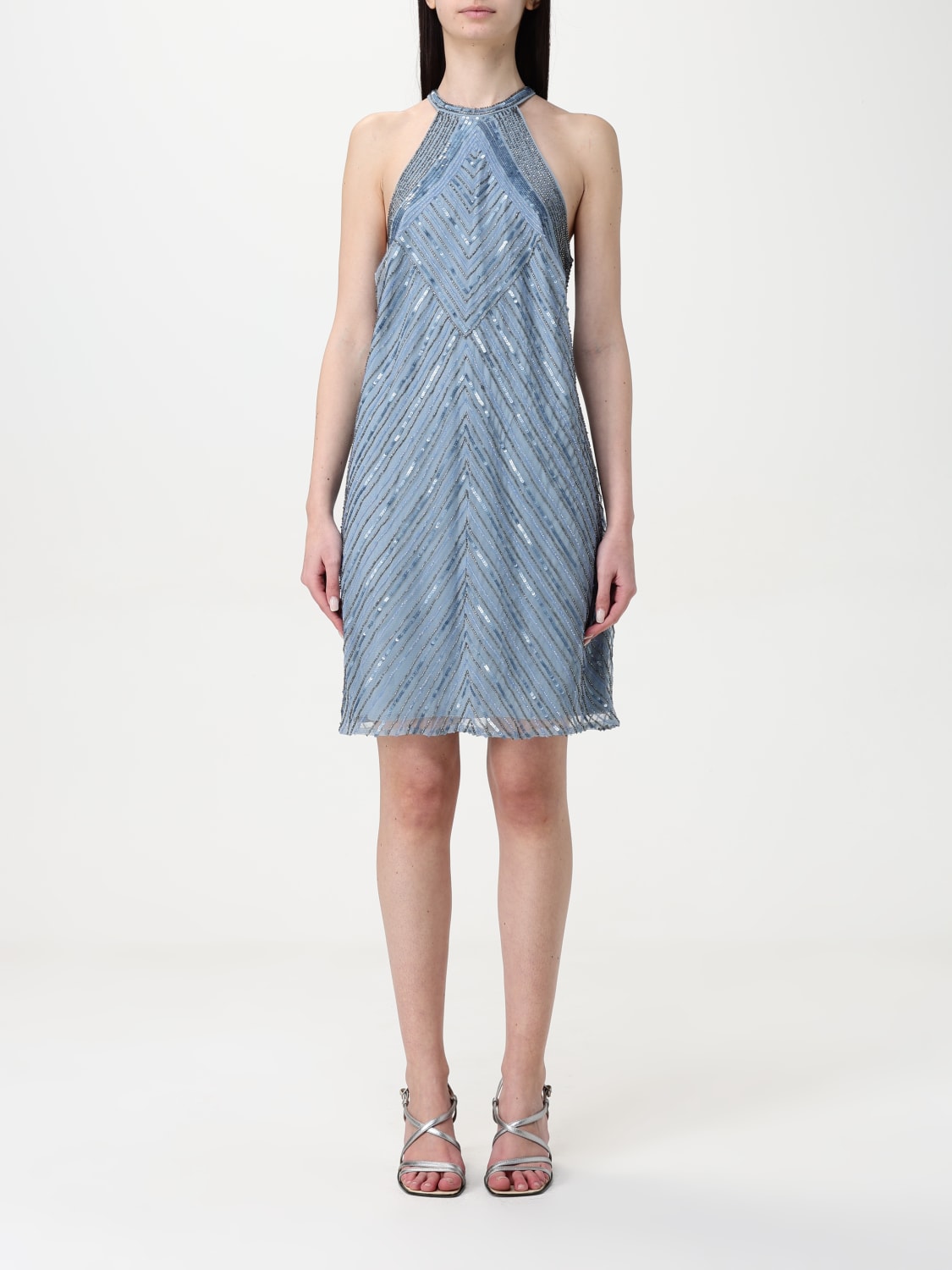 ワンピース LAUREN RALPH LAUREN Woman Dress Gnawed Blue LAUREN RALPH LAUREN: Dress woman - Gnawed Blue | Lauren