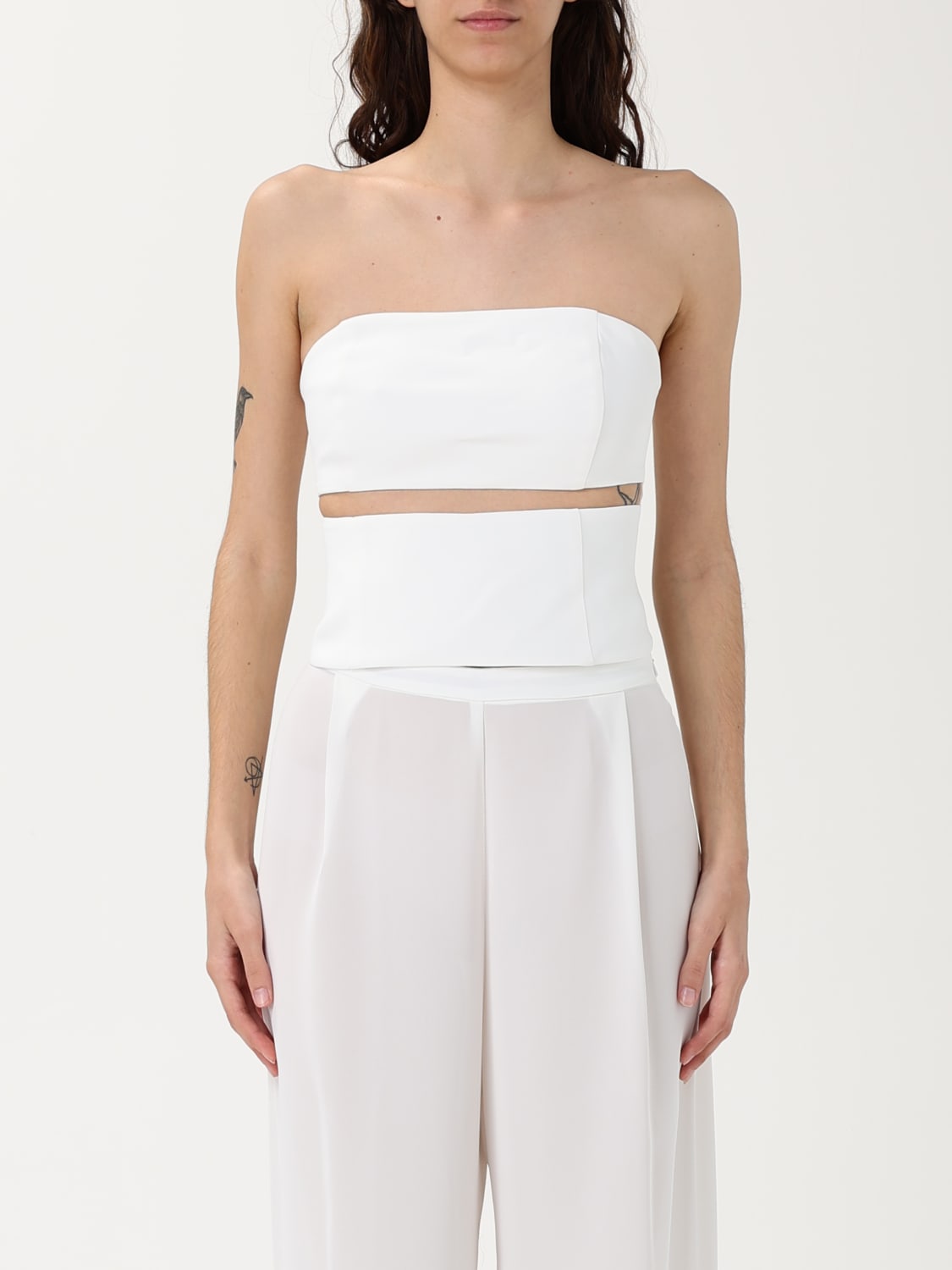 HANITA TOP: Top woman Hanita, Yellow Cream - Img 1