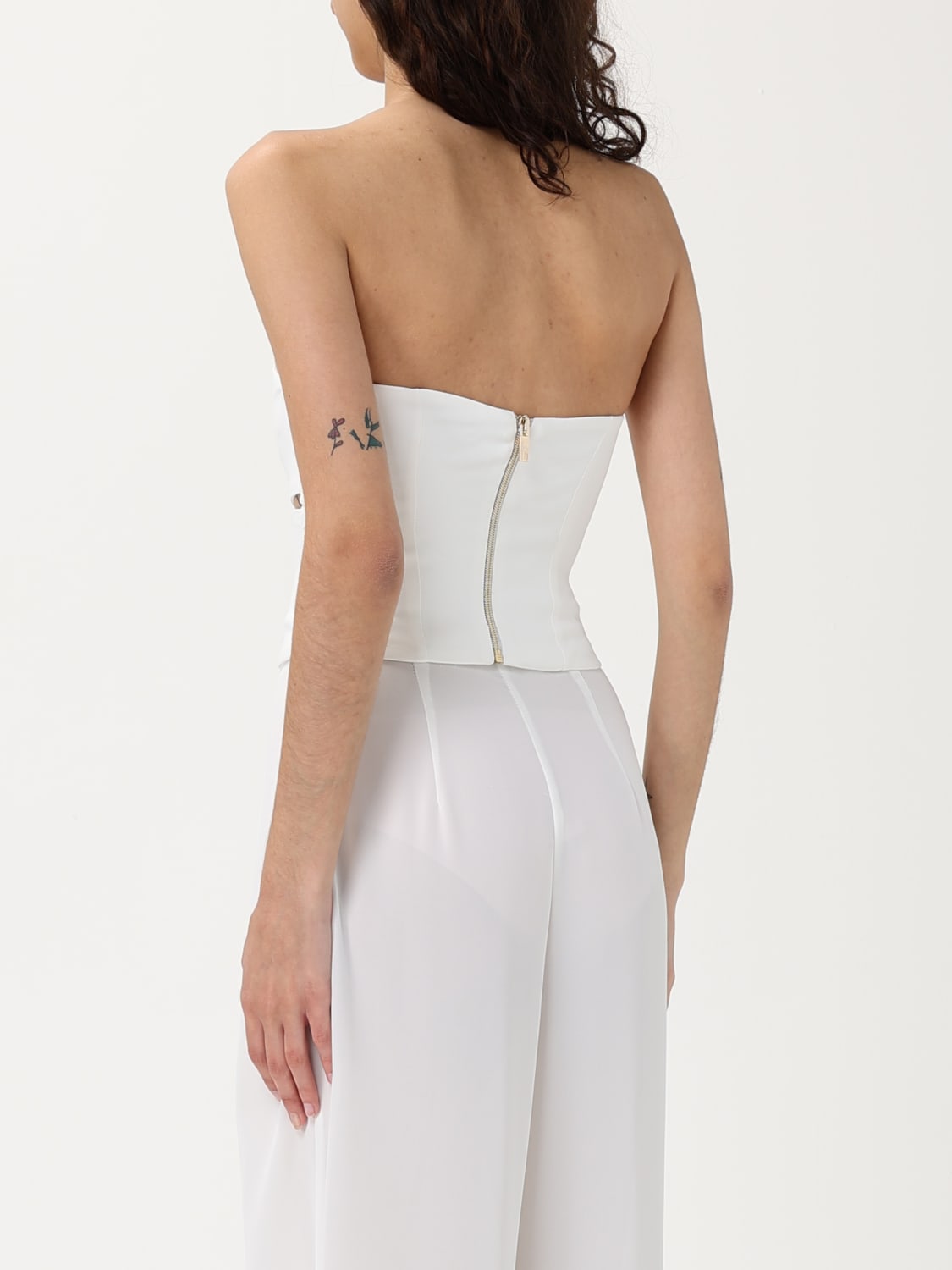 HANITA TOP: Top woman Hanita, Yellow Cream - Img 2