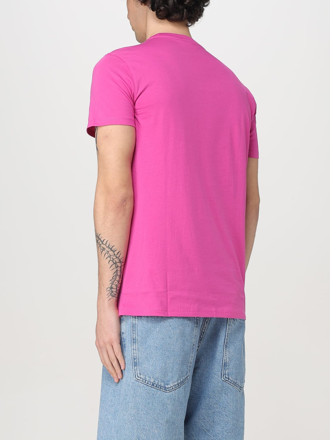 Tシャツ・カットソー LACOSTE Men T-shirt Fuchsia TH6709 I1L LACOSTE: T-shirt men - Fuchsia | Lacoste t-shirt TH6709