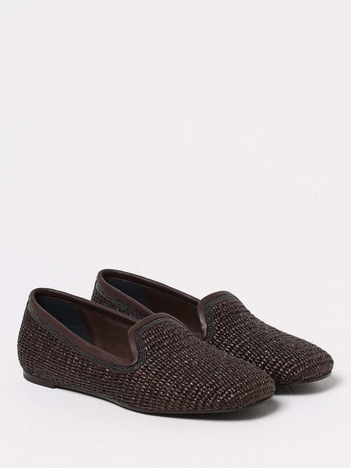 BRUNELLO CUCINELLI MOCASINES: Zapatos mujer Brunello Cucinelli, Marrón Oscuro - Img 2