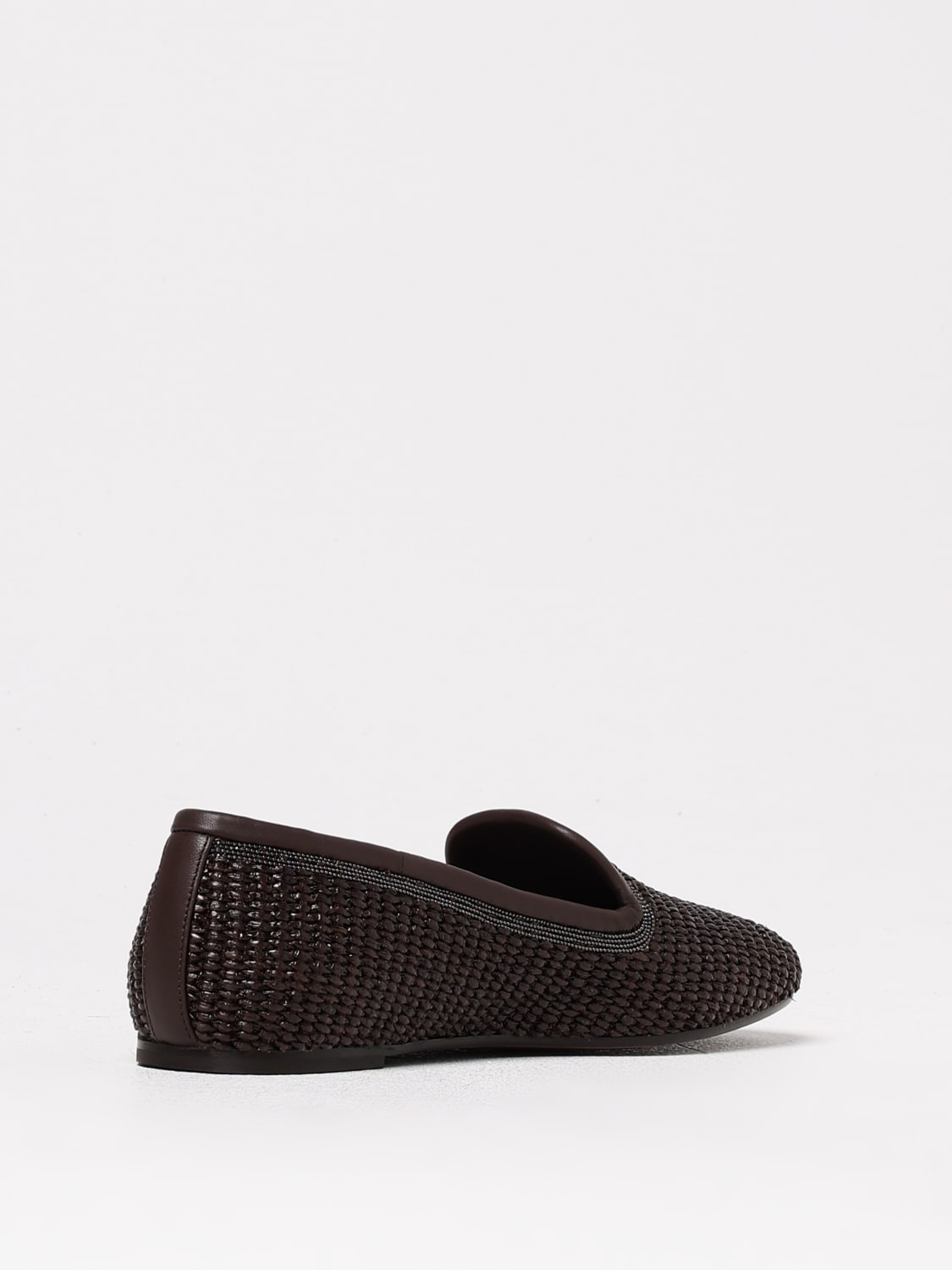 BRUNELLO CUCINELLI MOCASINES: Zapatos mujer Brunello Cucinelli, Marrón Oscuro - Img 3