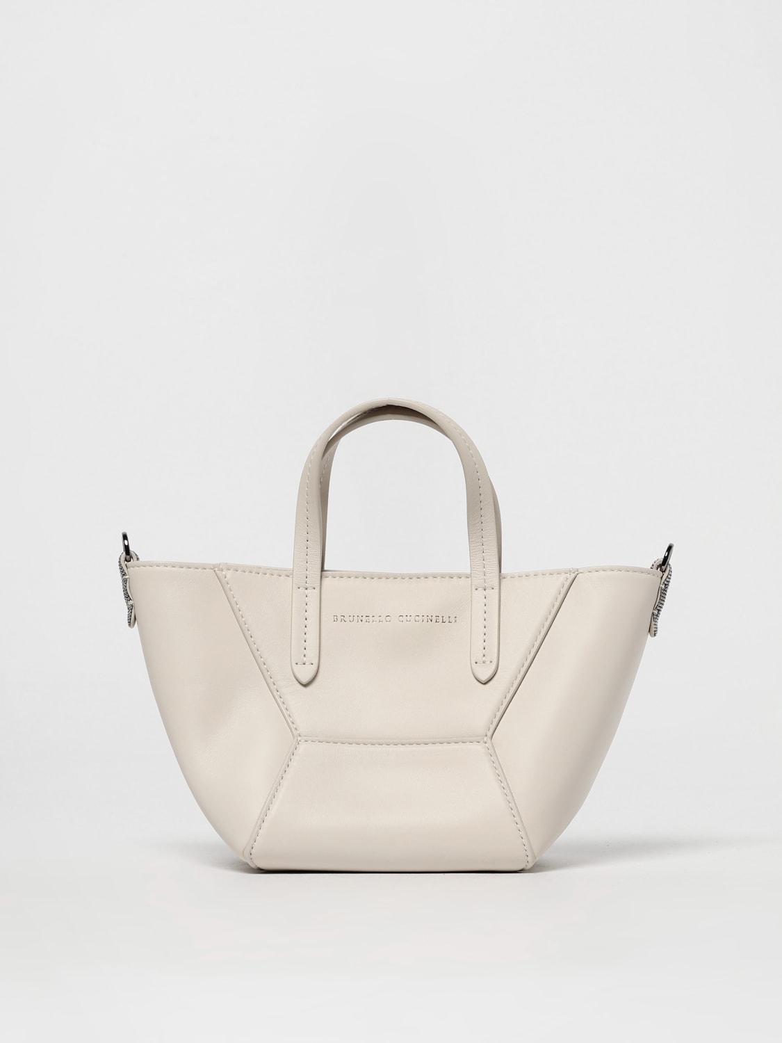 BRUNELLO CUCINELLI HANDBAG: Shoulder bag woman Brunello Cucinelli, Ivory - Img 1