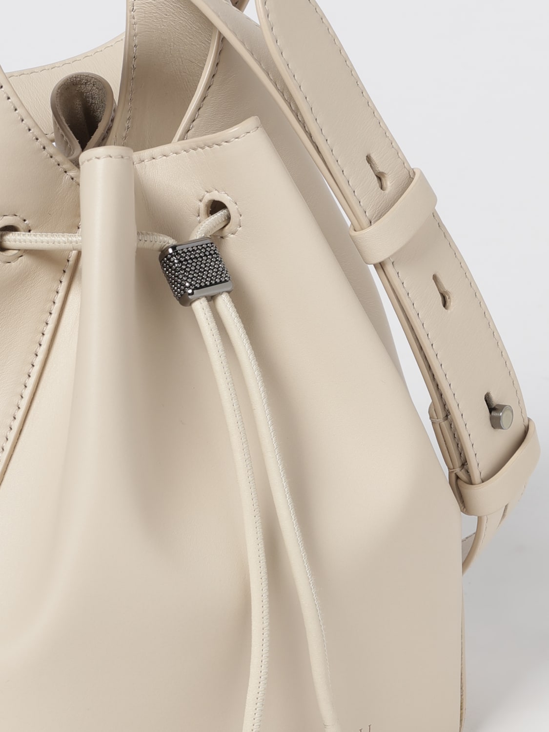 BRUNELLO CUCINELLI MINI SAC: Sac porté épaule femme Brunello Cucinelli, Ivoir - Img 3