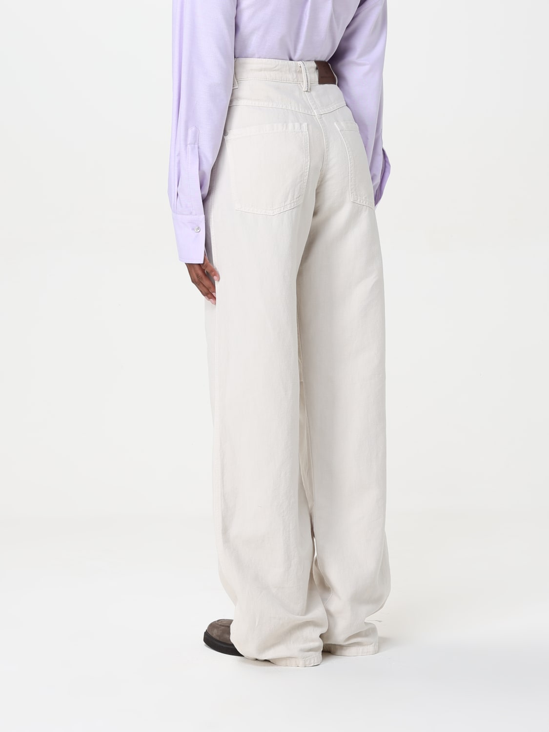 BRUNELLO CUCINELLI JEANS: Jeans woman Brunello Cucinelli, White - Img 3