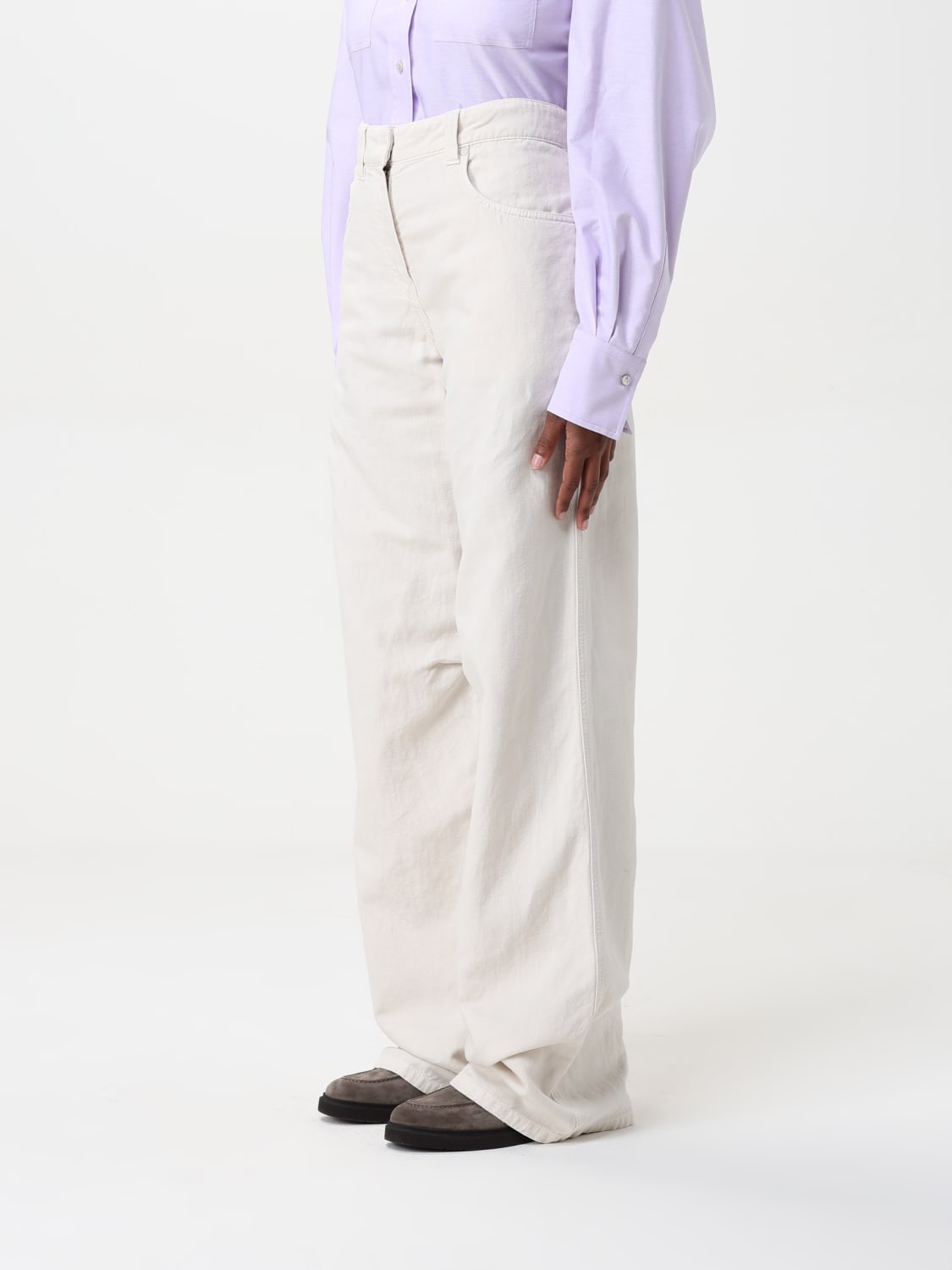 BRUNELLO CUCINELLI JEANS: Jeans woman Brunello Cucinelli, White - Img 4