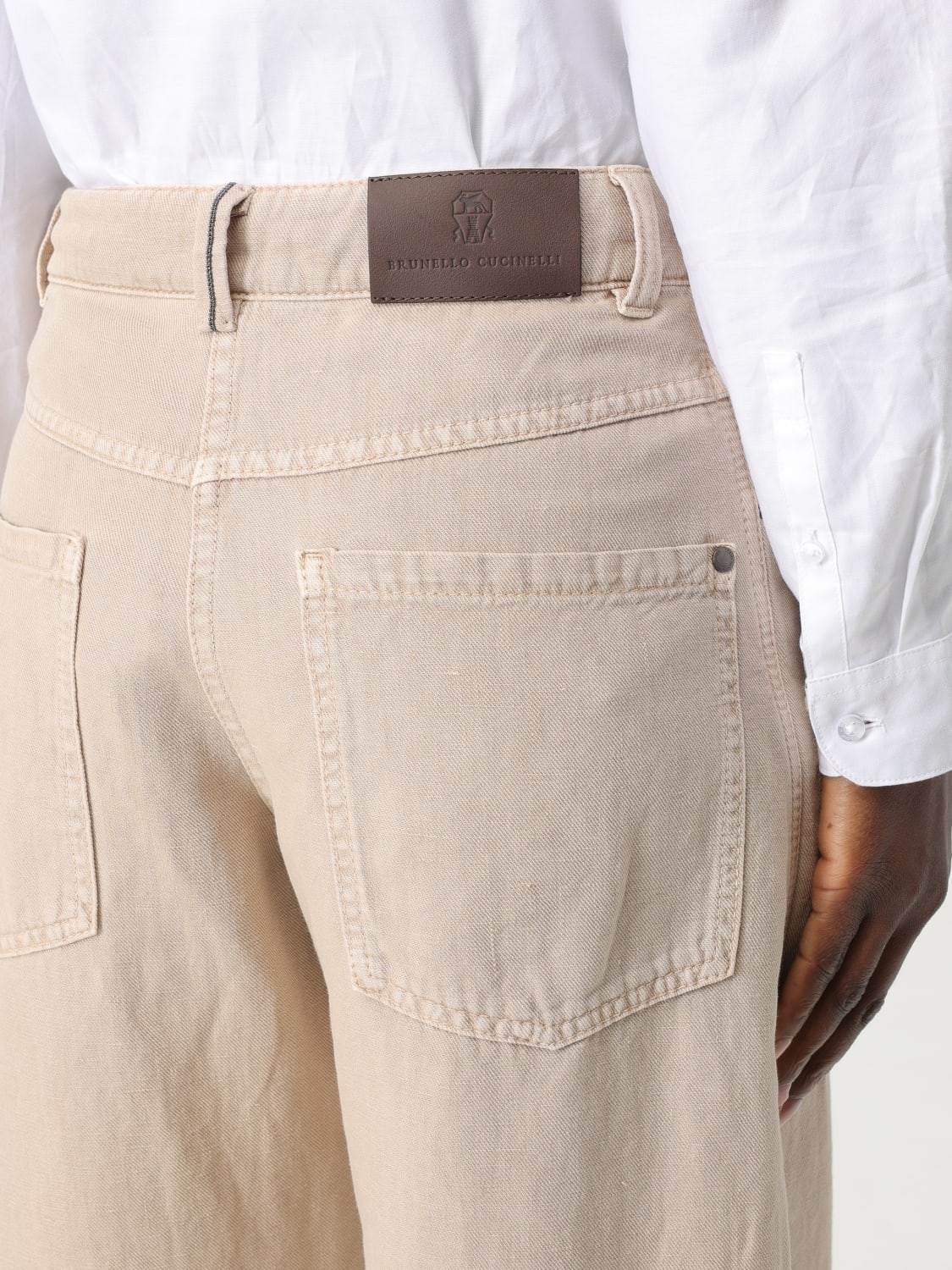 デニム・ジーパン BRUNELLO CUCINELLI Woman Jeans Beige ML996P5985 C2910 BRUNELLO CUCINELLI: Jeans woman - Beige | Brunello Cucinelli