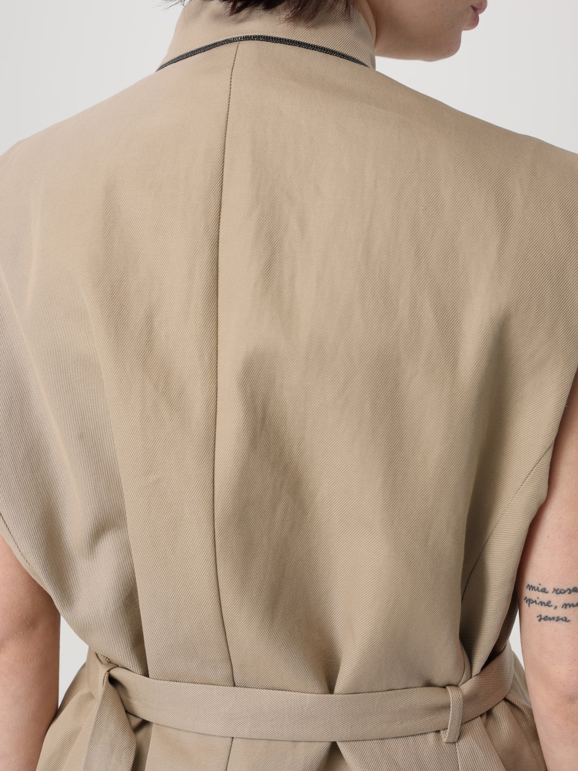 BRUNELLO CUCINELLI: Blazer woman - Beige | Brunello