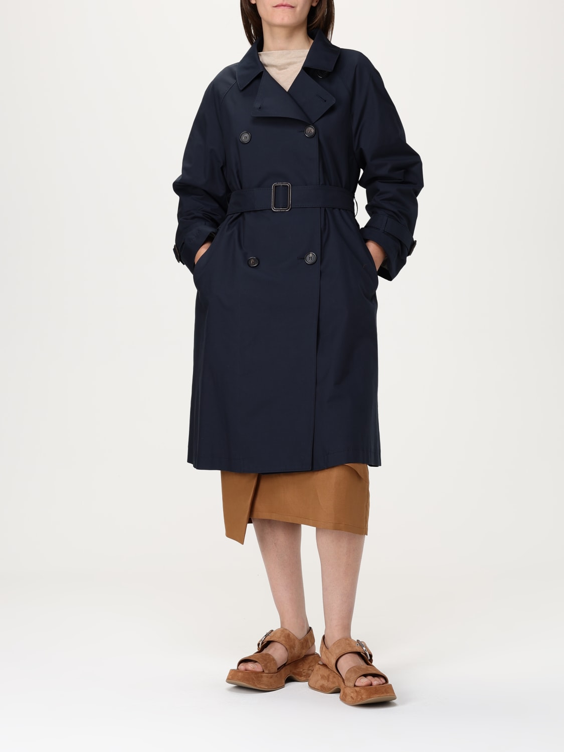 MAX MARA THE CUBE CHAQUETA: Abrigo mujer Max Mara The Cube, Azul Oscuro - Img 2