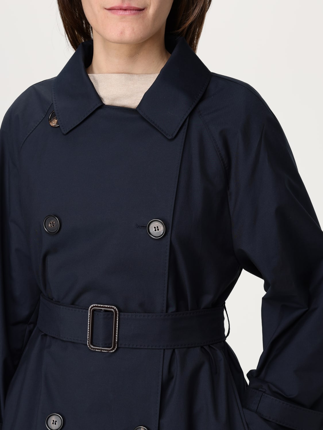 MAX MARA THE CUBE CHAQUETA: Abrigo mujer Max Mara The Cube, Azul Oscuro - Img 5