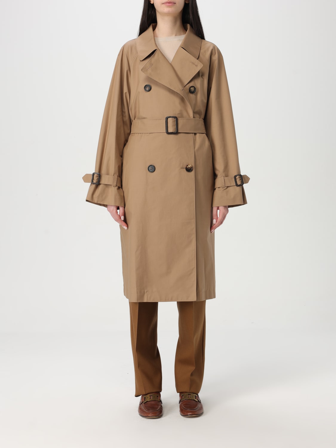 MAX MARA｜COATS (CTRENCH (19021094 004 / 19021094600 004 Max Mara The Cube CTrench trench coat in camel twill | H-Brands