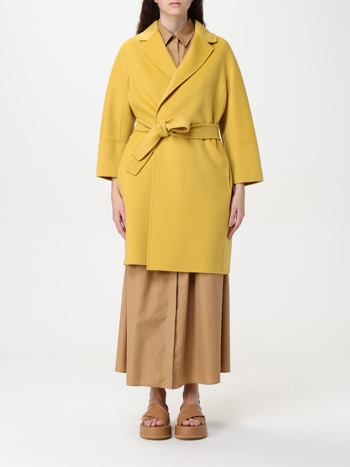 コート 'S Max Mara Woman Coat Yellow 2519011101600 020 S MAX MARA: Coat woman - Yellow | 'S Max Mara coat