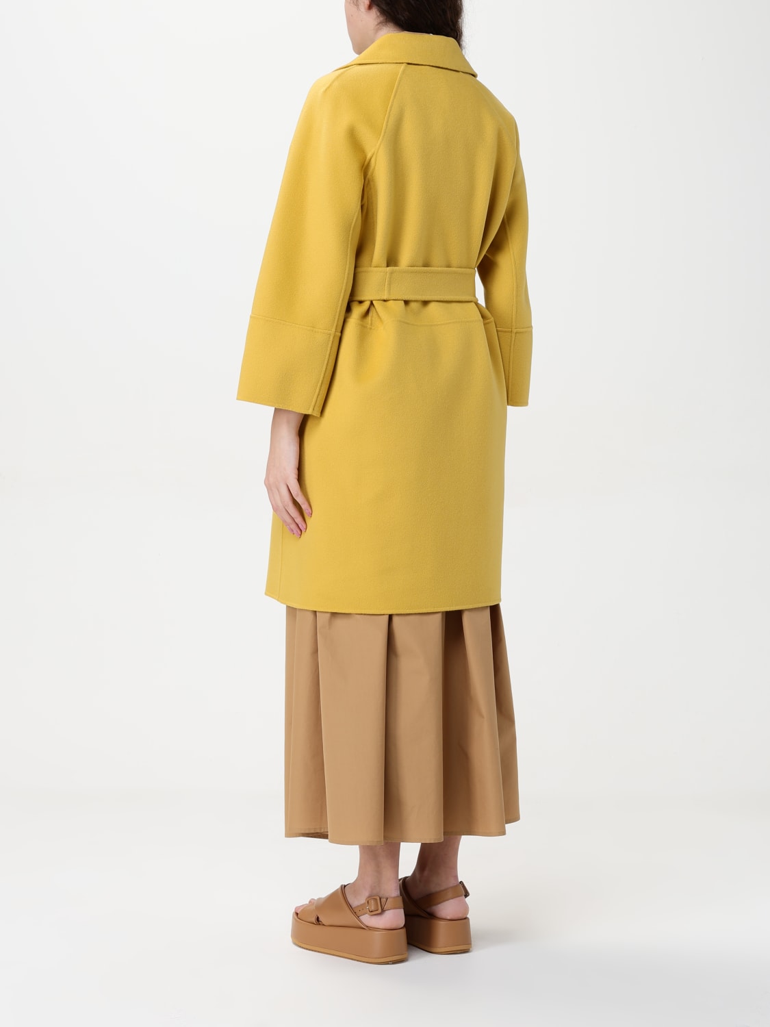 'S MAX MARA COAT: Coat woman 's Max Mara, Yellow - Img 2