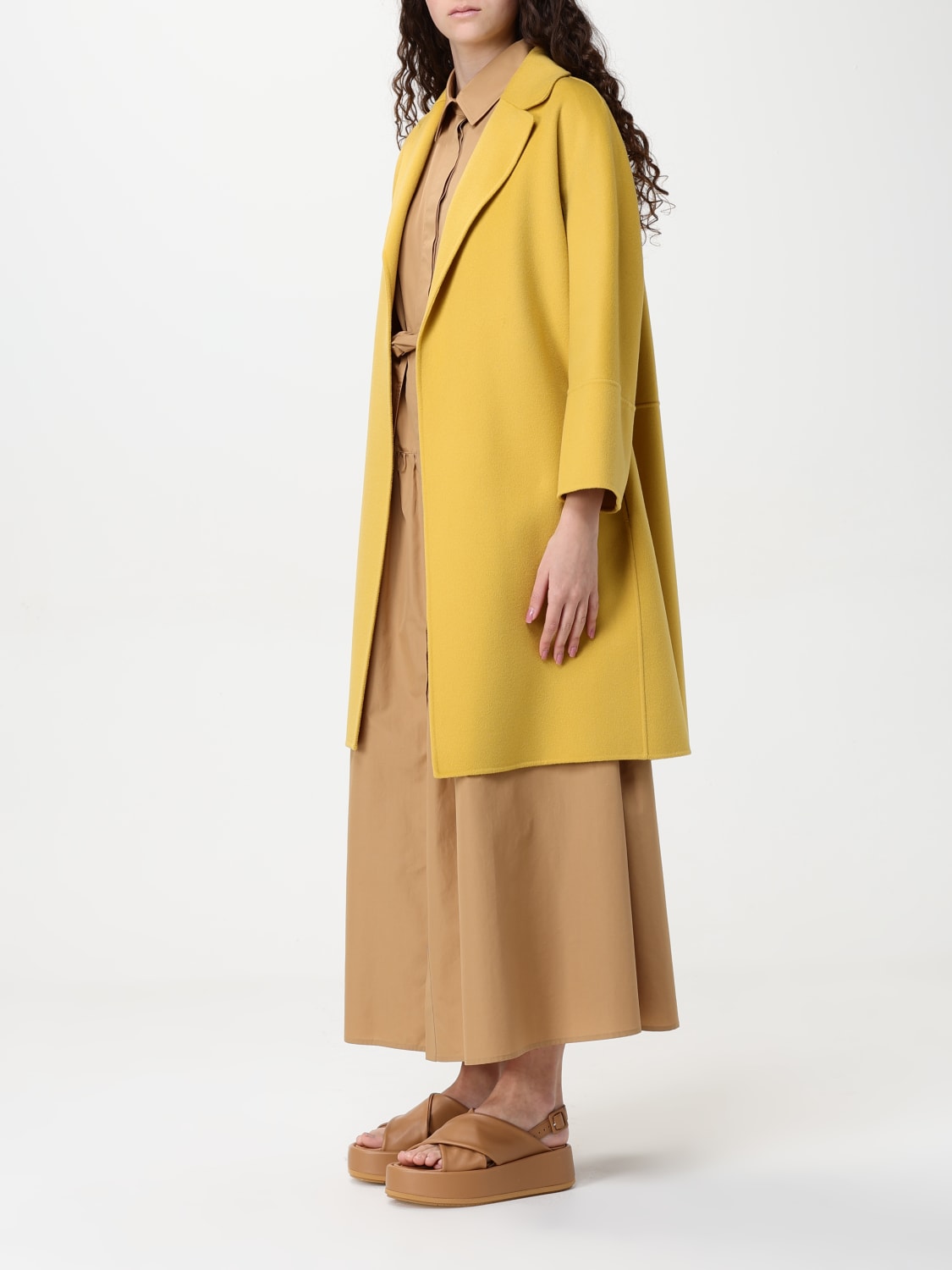 コート 'S Max Mara Woman Coat Yellow 2519011101600 020 S MAX MARA: Coat woman - Yellow | 'S Max Mara coat