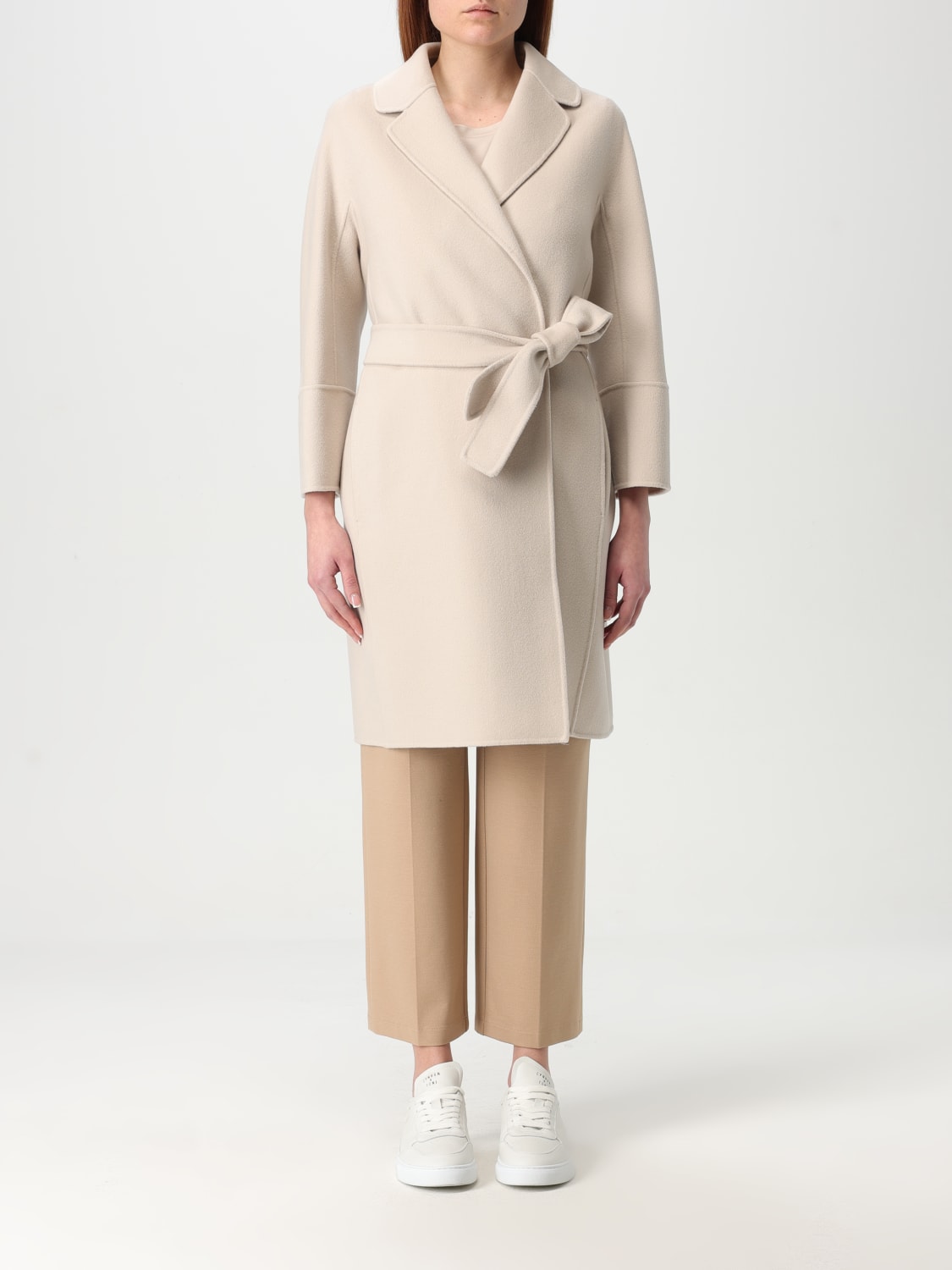 アウターその他 S MAX MARA Women Outer 2519011101600 055 Beige S MAX MARA: Coat woman - Natural | 'S Max Mara coat