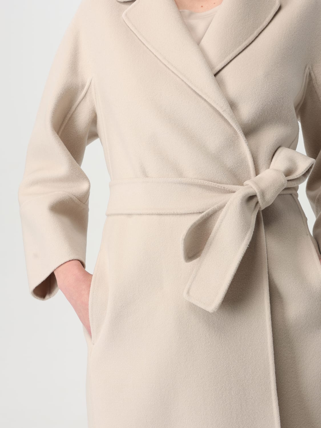 S MAX MARA: Coat woman - Natural | 'S Max Mara coat