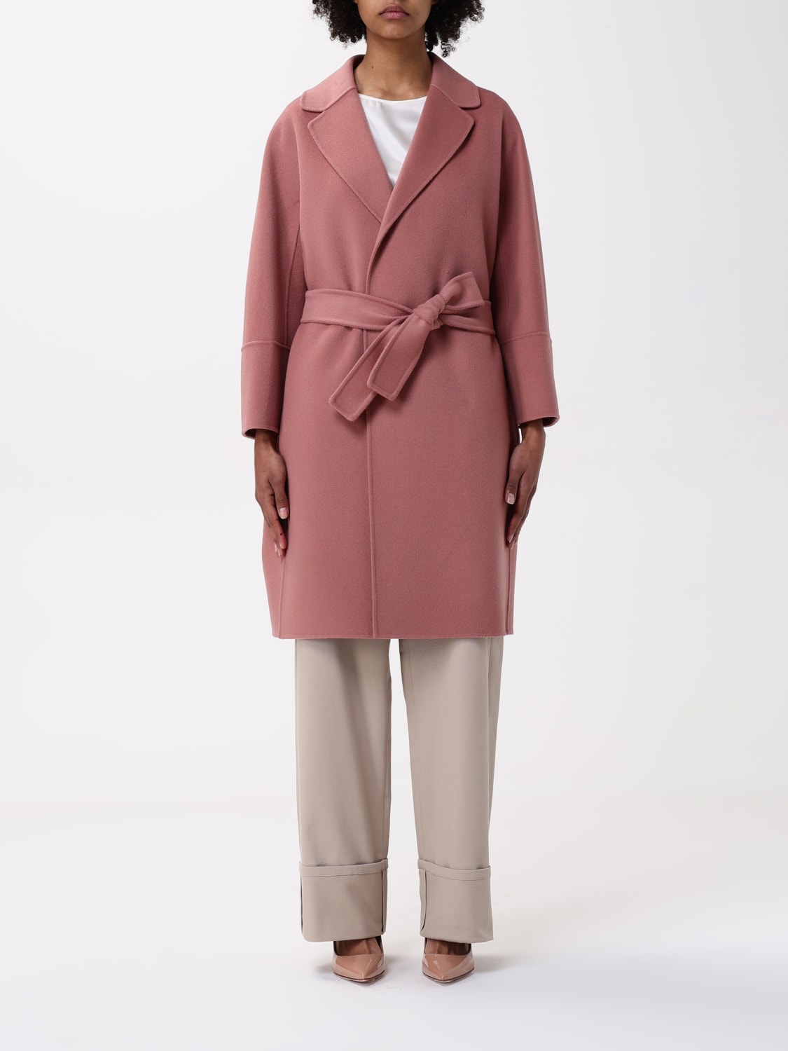 S MAX MARA: Coat woman - Blush Pink | 'S Max Mara coat