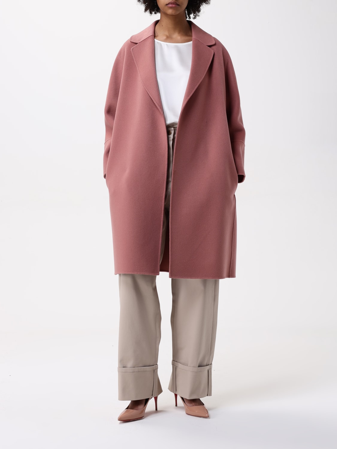 コート 'S Max Mara Woman Coat Brown 2529446011600 002 Coats Brown and Camel Woman | Max Mara