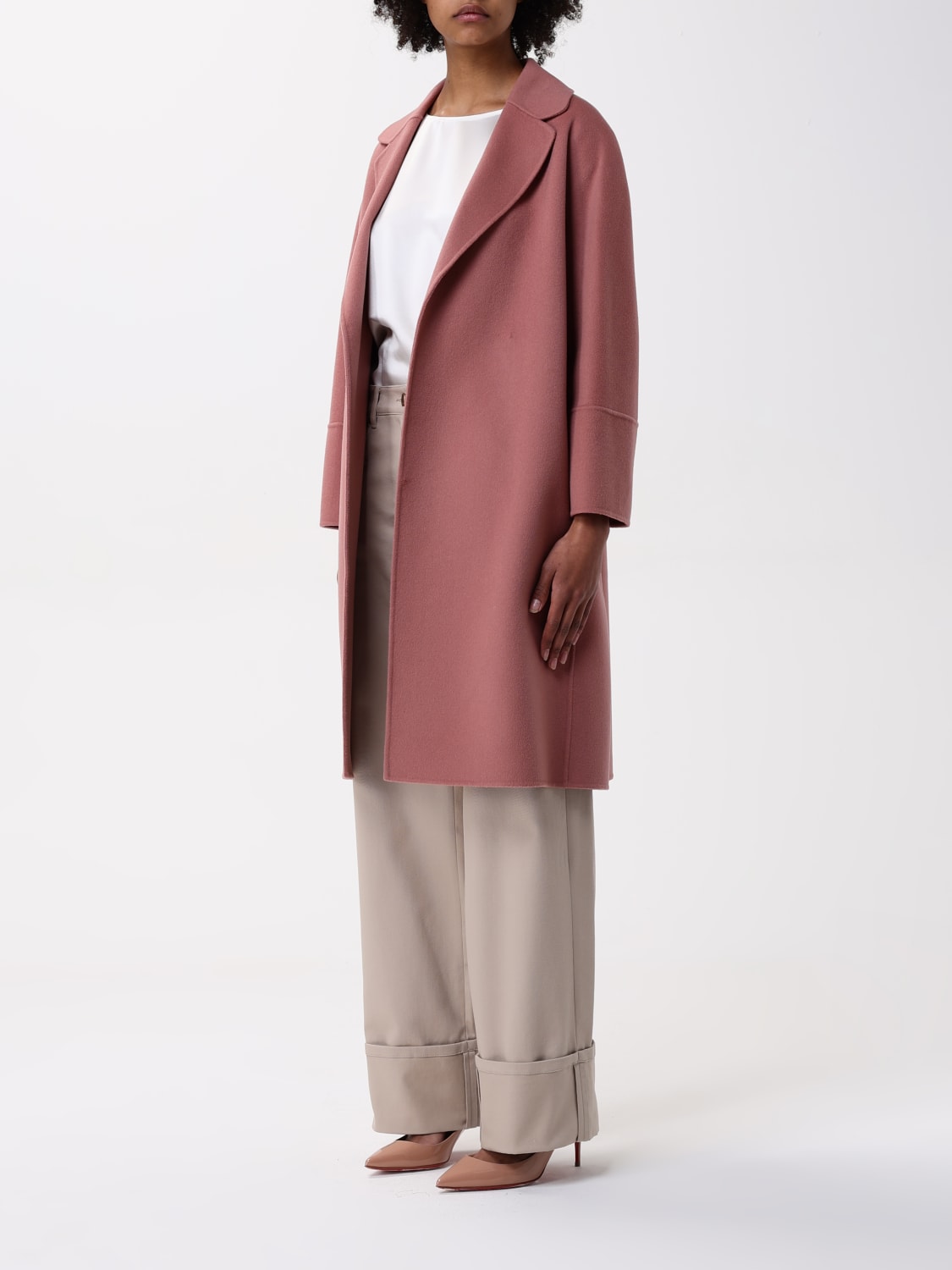 S MAX MARA: Coat woman - Blush Pink | 'S Max Mara coat