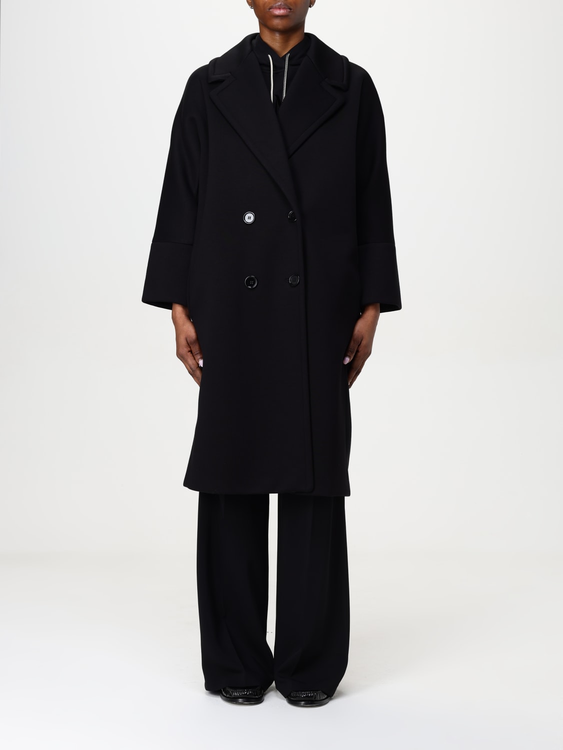 S MAX MARA: Coat woman - Black | 'S Max Mara coat S MAX MARA: Coat woman - Black | 'S Max Mara coat
