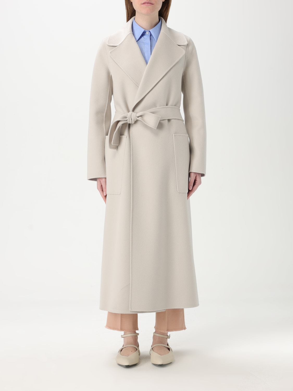 'S MAX MARA COAT: Coat woman 's Max Mara, Grey - Img 1