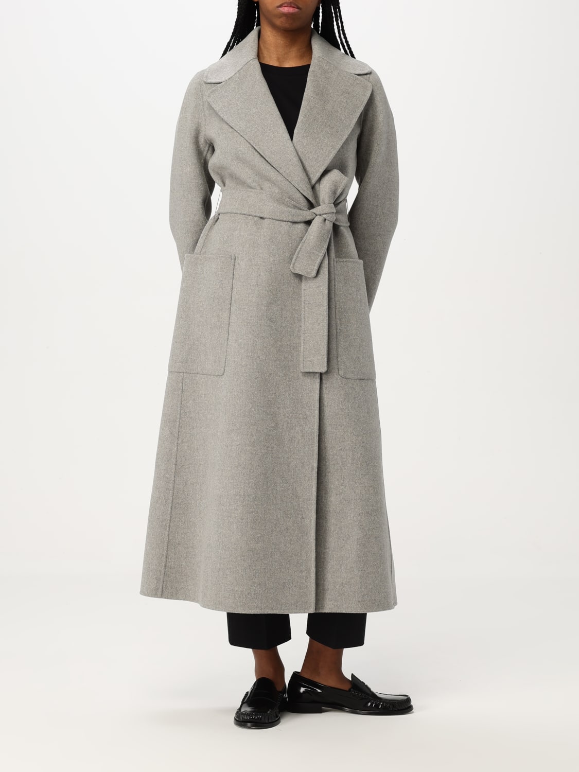 'S MAX MARA CAPPOTTO: Cappotto a vestaglia 's Max Mara in lana vergine, Cammello - Img 2