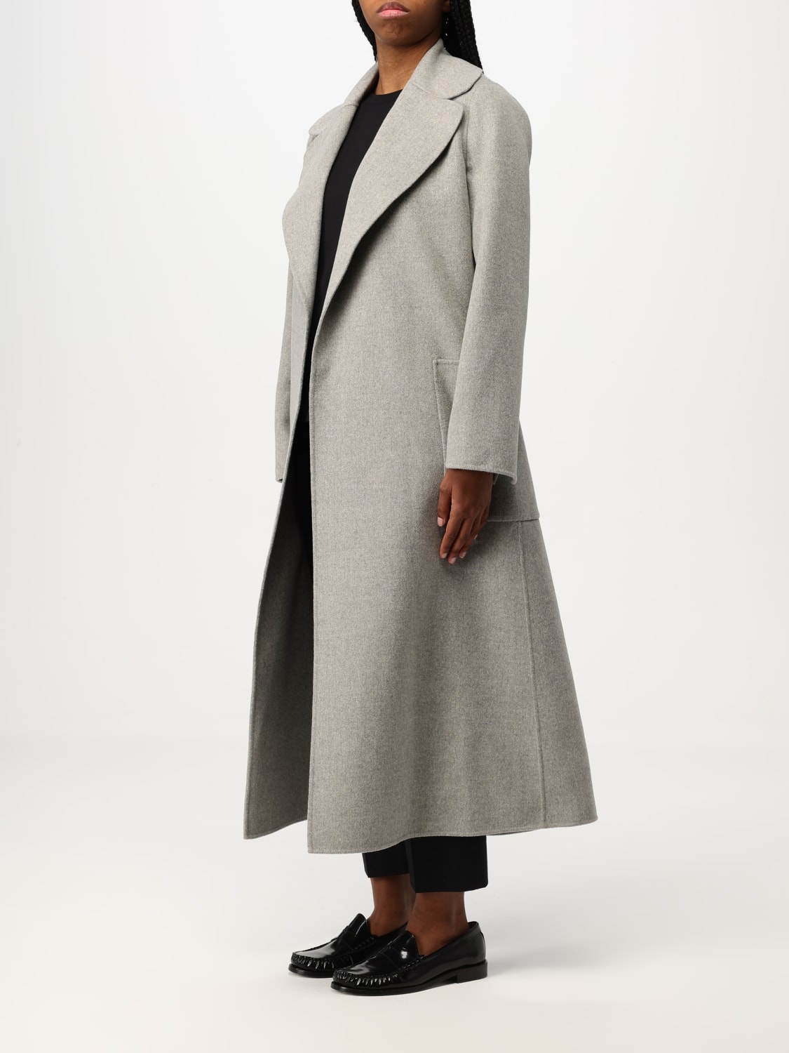 'S MAX MARA CAPPOTTO: Cappotto a vestaglia 's Max Mara in lana vergine, Cammello - Img 4