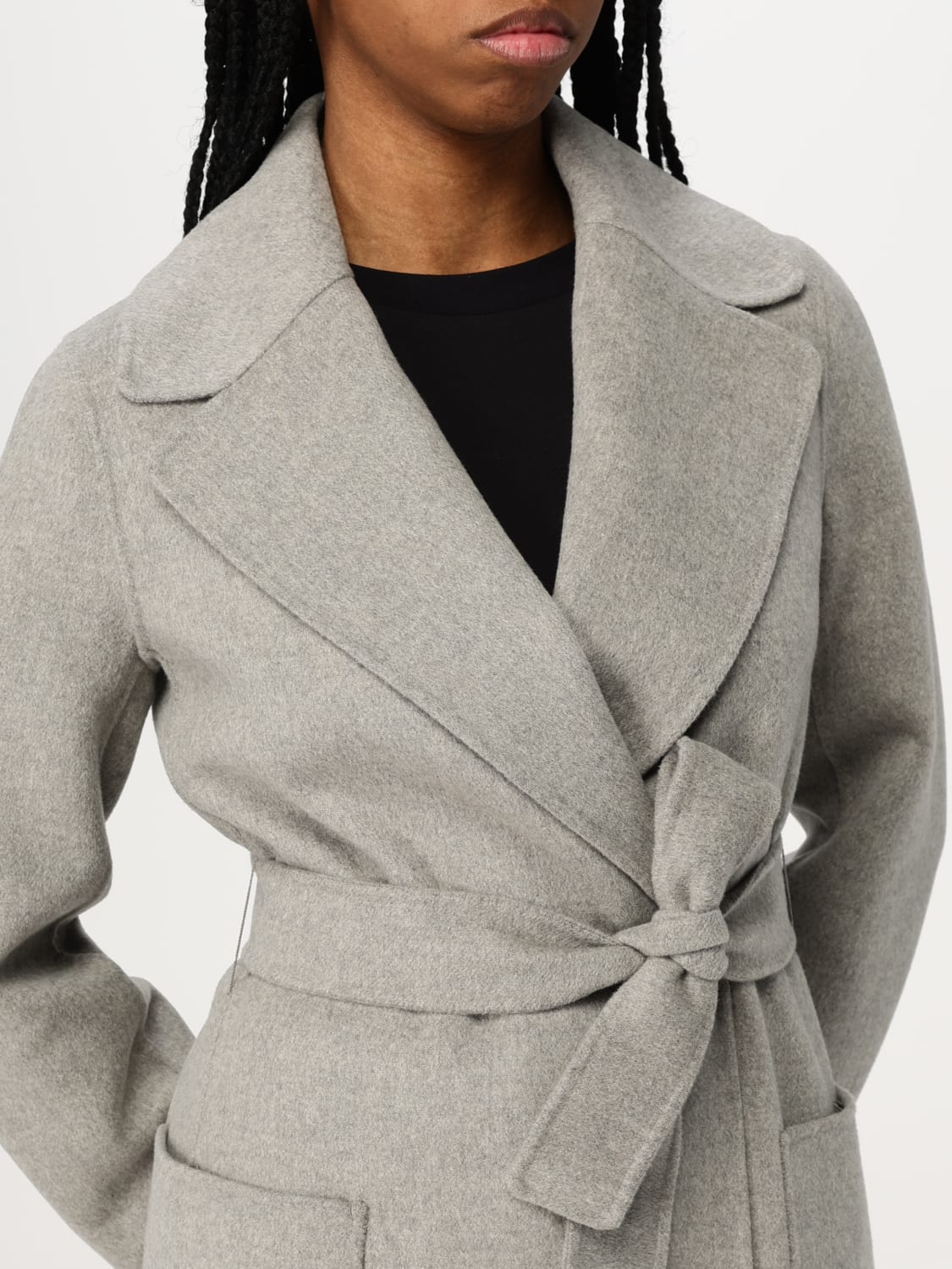 'S MAX MARA CAPPOTTO: Cappotto a vestaglia 's Max Mara in lana vergine, Cammello - Img 5