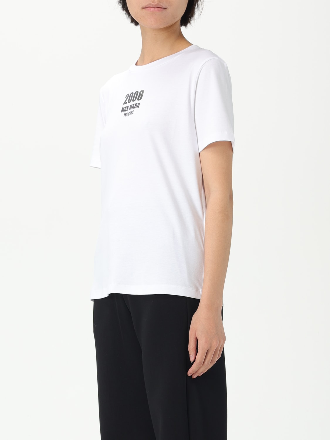 新品MaxMara The Cube ホワイト Tシャツ S MAXMARA MAX MARA The Cube エス マックスマーラ ザ キューブ