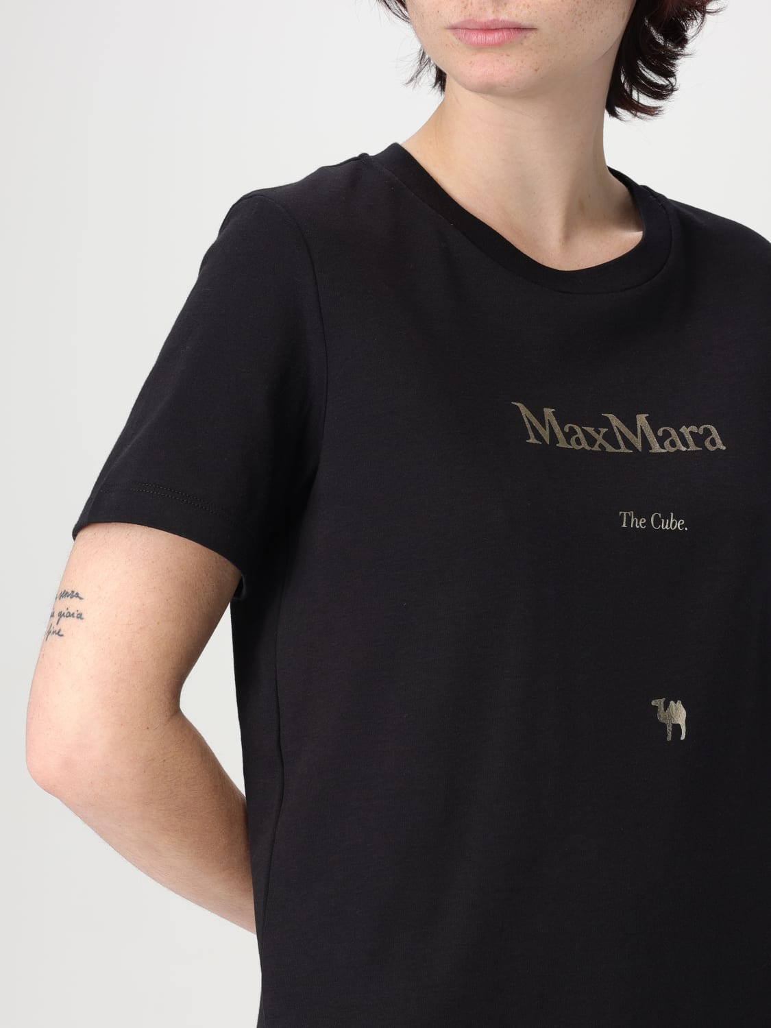 Tシャツ・カットソー 'S Max Mara Woman T-Shirt Black 2519361013600 010 Black t shirt female | Max Mara