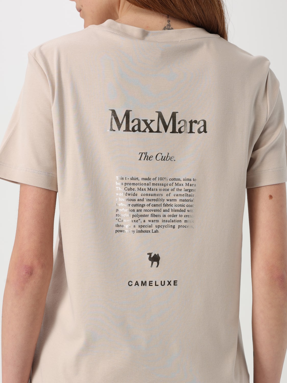 S MAX MARA：Tシャツ レディース - ベージュ | GIGLIO.COM