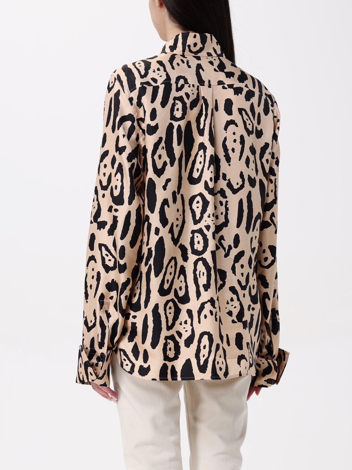 SPORTMAX HEMDBLUSE: Hemdbluse damen Sportmax, Camel - Img 3