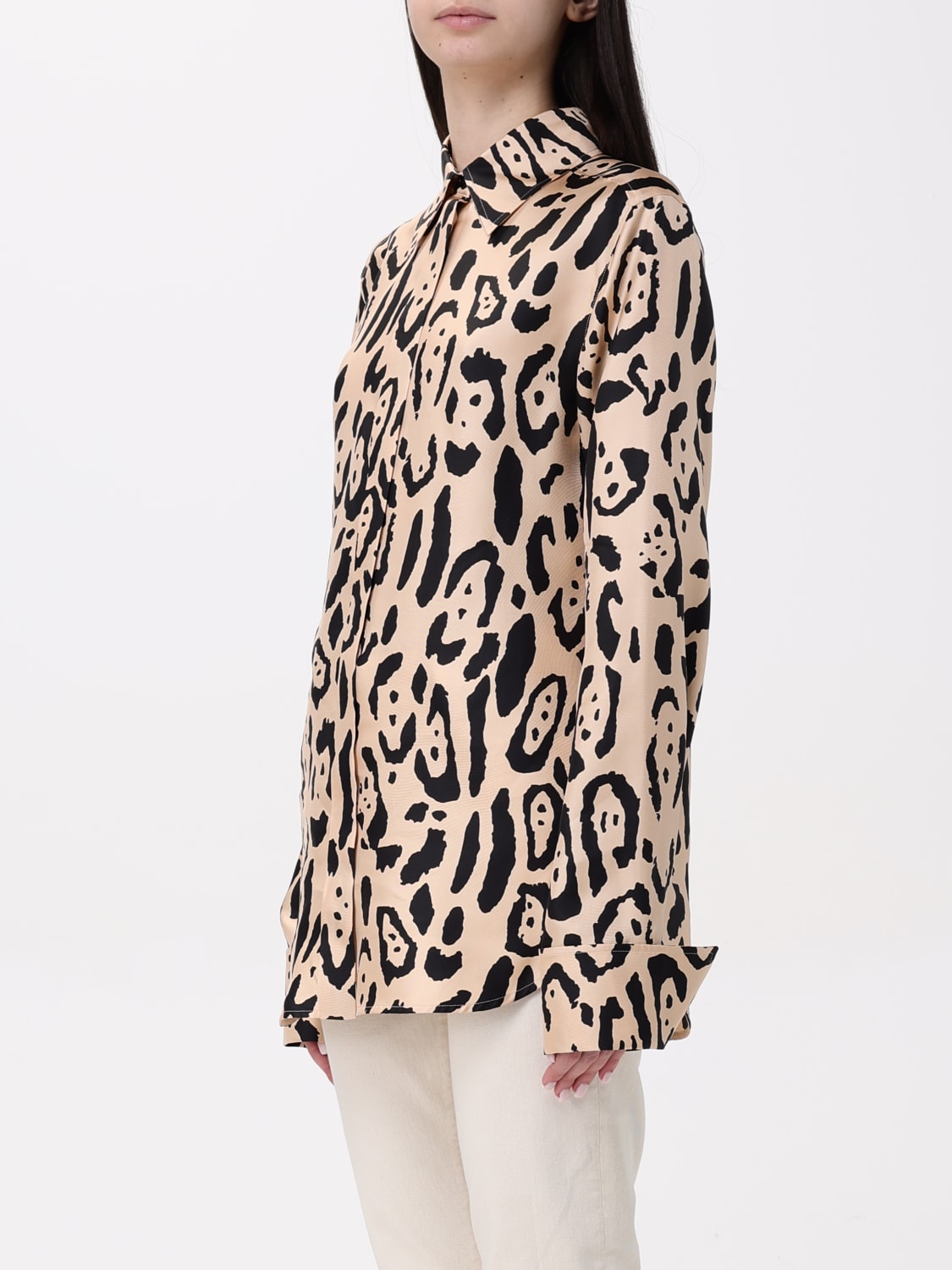 SPORTMAX HEMDBLUSE: Hemdbluse damen Sportmax, Camel - Img 4