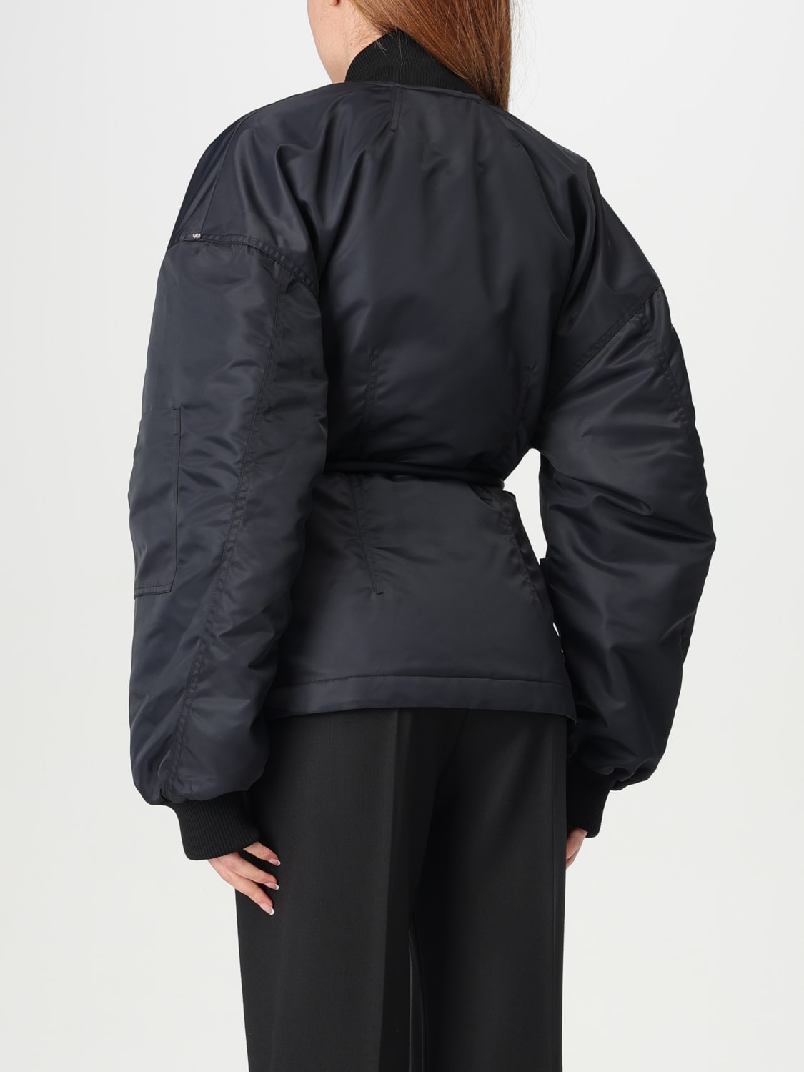 SPORTMAX GIACCA: Bomber Sportmax in nylon , Nero - Img 3