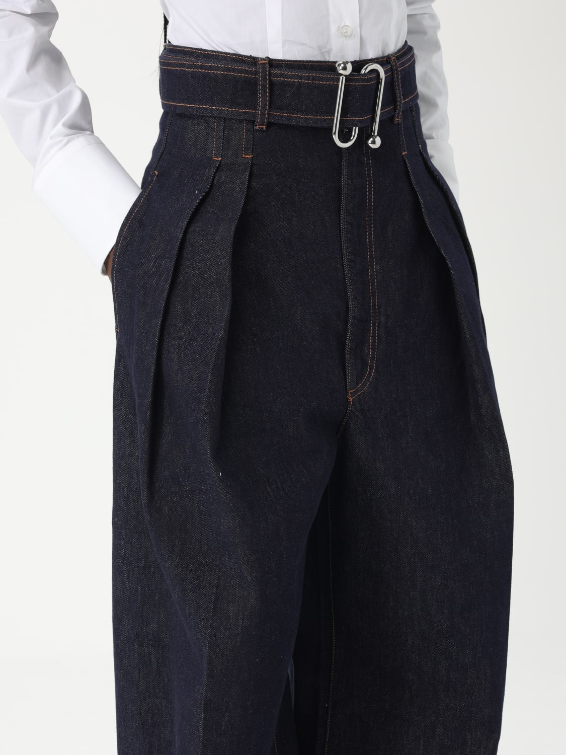 パンツ SPORTMAX Woman Pants Navy 2512131045600 001 SPORTMAX: Pants woman - Navy | Sportmax jeans 2512131045600