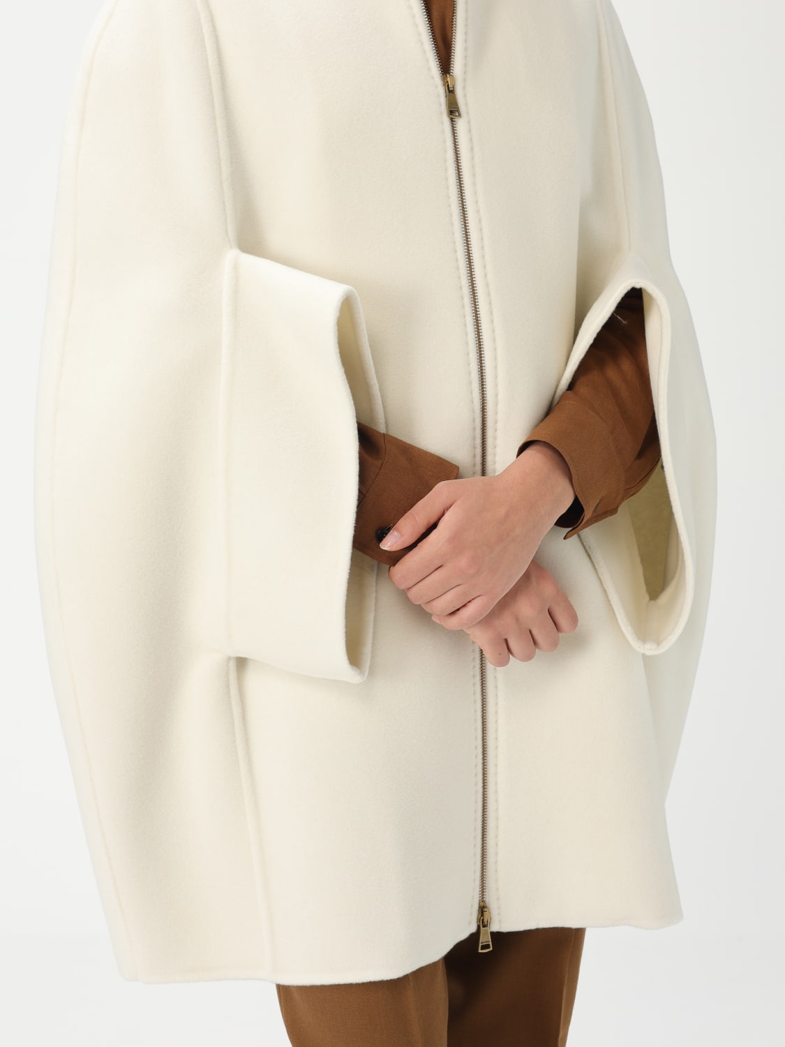 MAX MARA ABRIGO: Abrigo mujer Max Mara, Blanco - Img 5