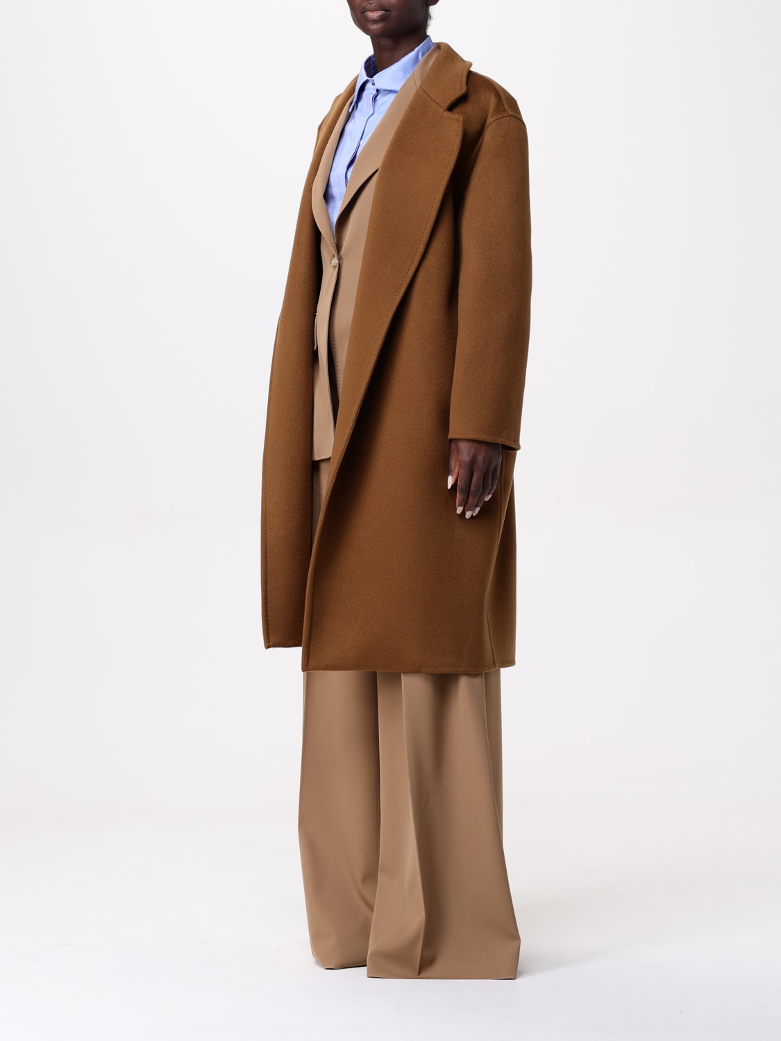 MAX MARA COAT: Coat woman Max Mara, Brown - Img 4