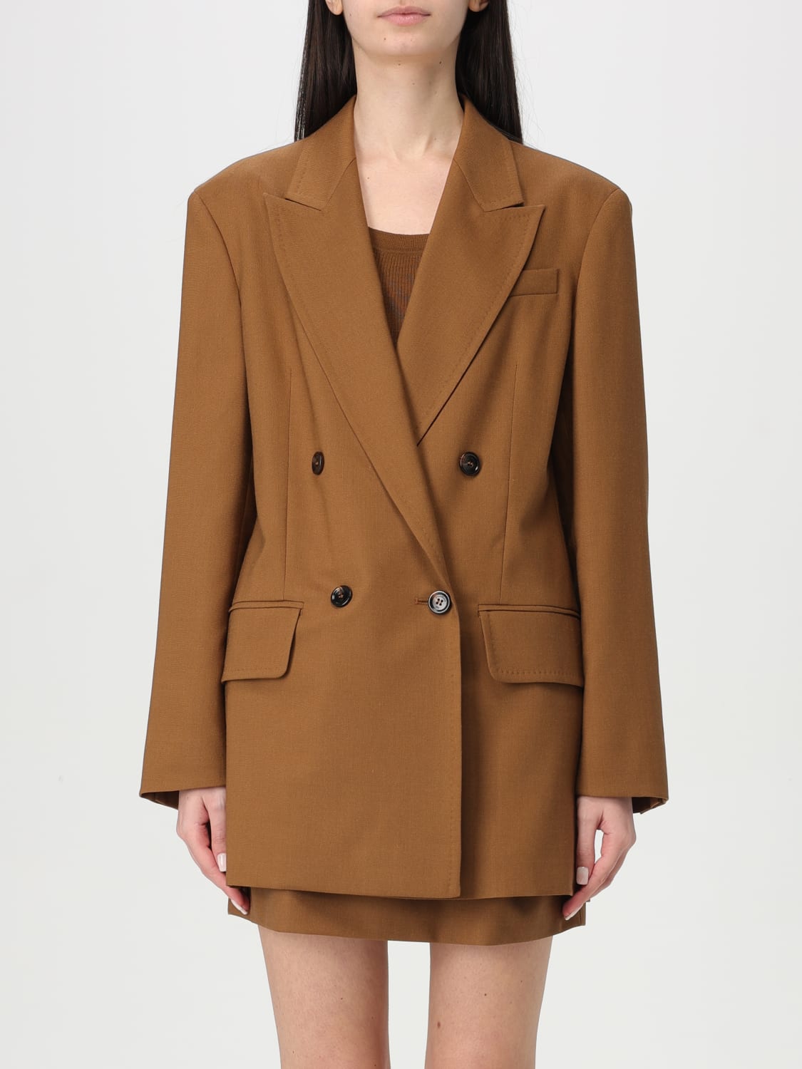 MAX MARA: Blazer woman - Leather | Max Mara blazer