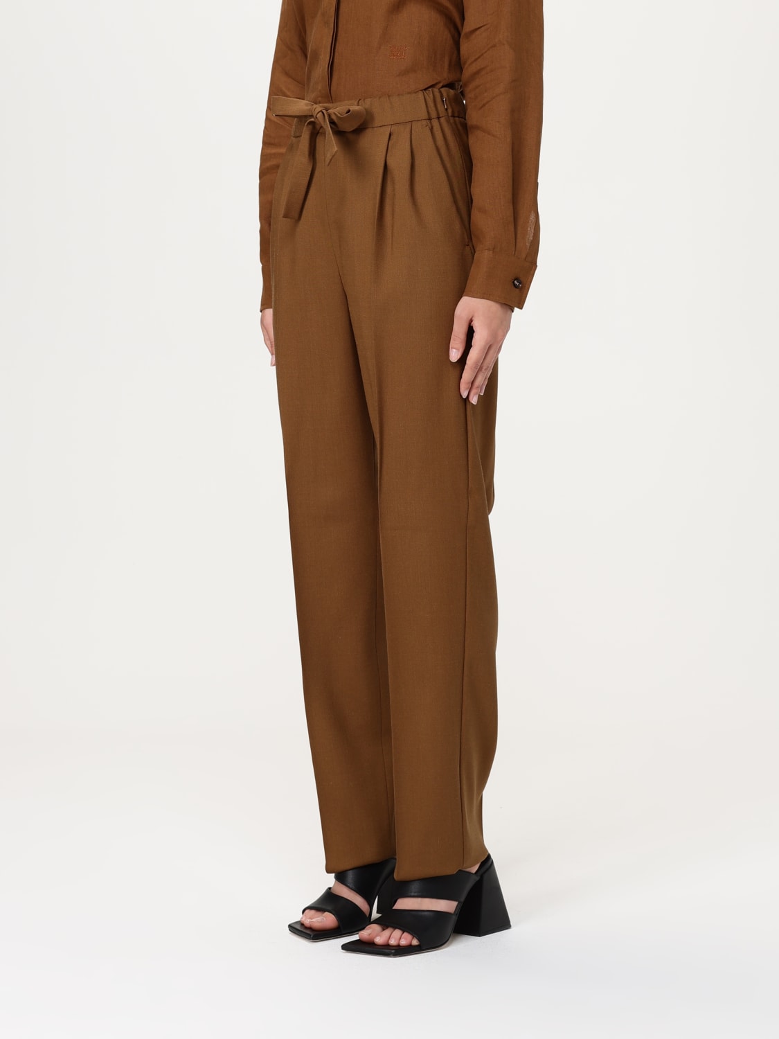 パンツ MAX MARA Woman Pants Leather 2511131201600 017 MAX MARA: Pants woman - Leather | Max Mara pants